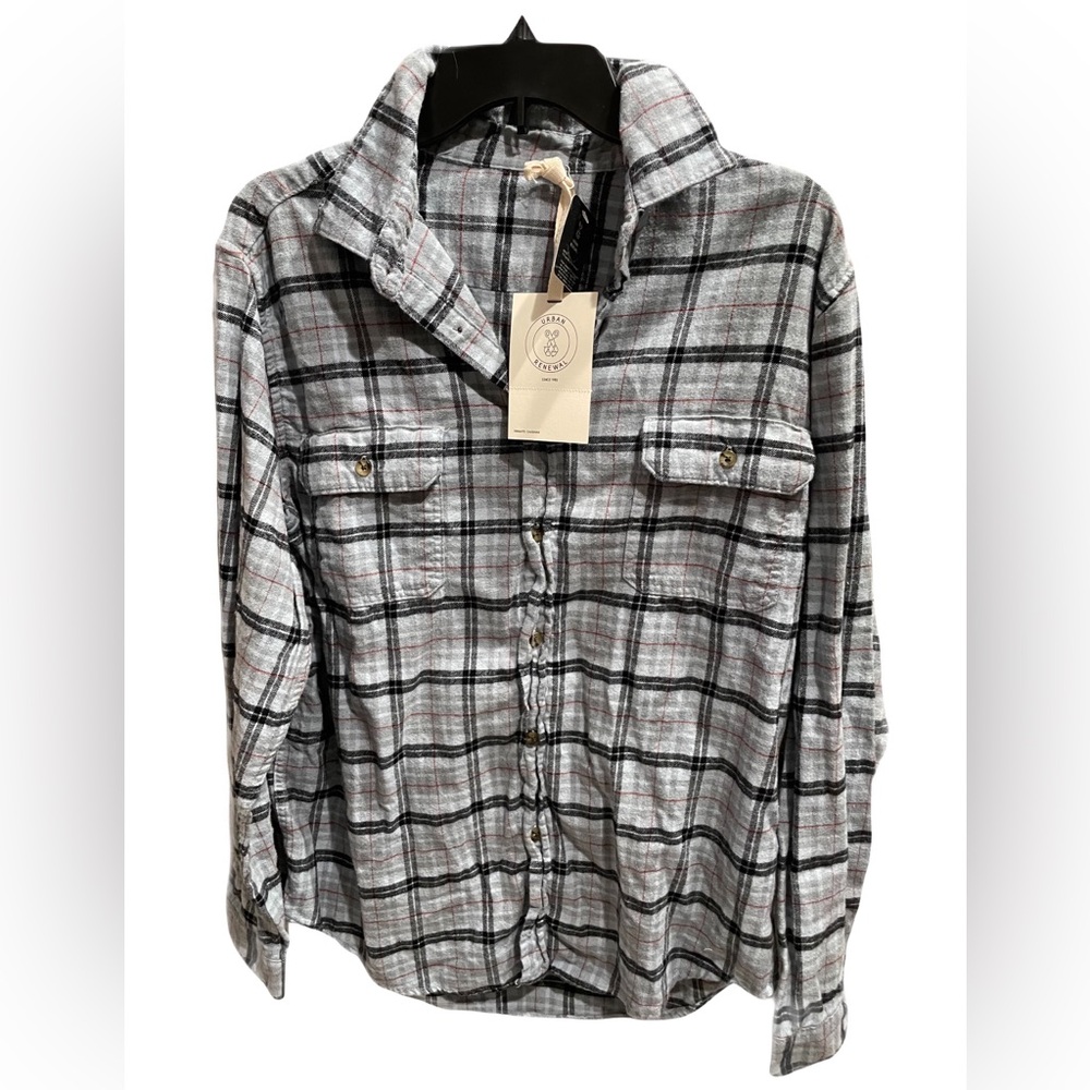 β€οΈ URBAN RENEWAL VINTAGE PLAID BUTTON DOWN SHIRT SIZE S/M NEW